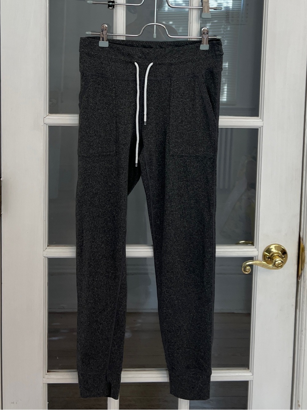 SUZETTE COLLECTION Women's Dark Gray Drawstring Jogger Pants Size M/L